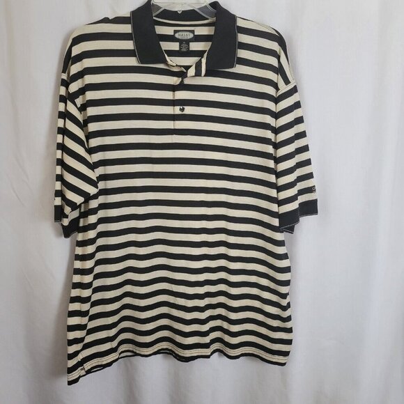 Haley Reserve Other - Haley Reserve Polo Golf Shirt Striped XL Men's Cherry Creek Country Club Preppy